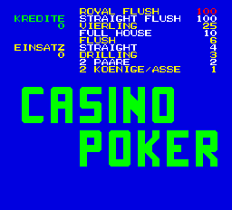Casino Poker (Ver PM86LO-35-5, German) Title Screen